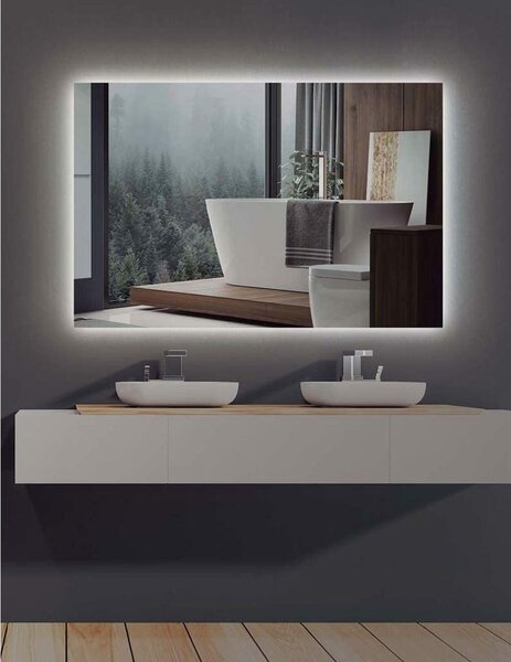 Bathroom mirror with LED light Ledimex SUEC006-70 70 x 80 cm