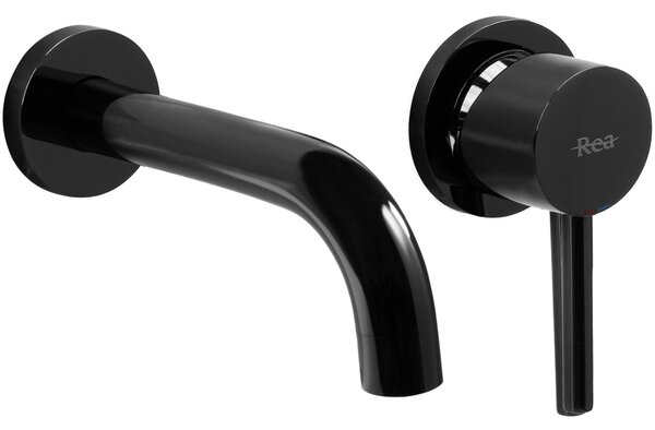 Wall Mounted faucet Rea Lungo Black Metallic + BOX