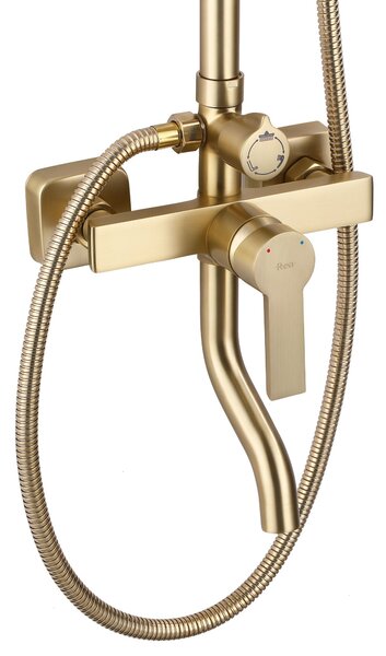 Shower set REA ARGUS GOLD BRUSH