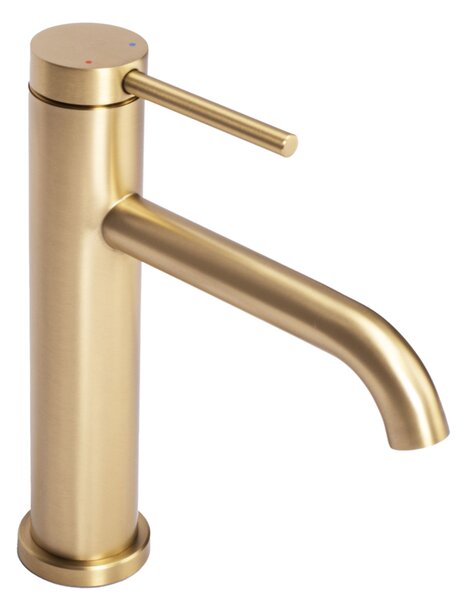 Bathroom faucet Rea CLIF Brush Gold