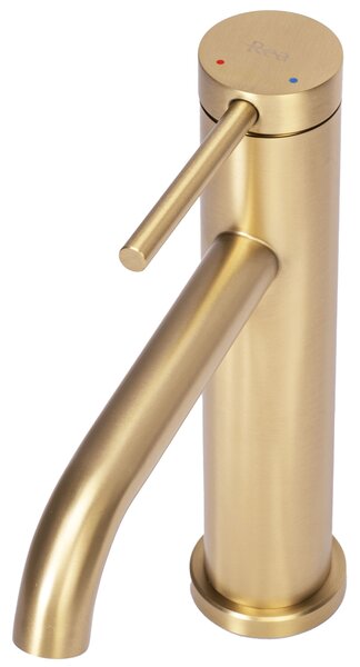 Bathroom faucet Rea CLIF Brush Gold