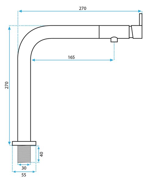 Kitchen faucet REA COLE BRUSH NICKEL