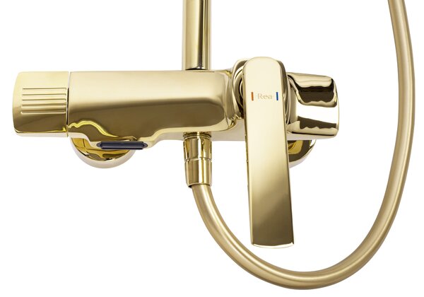 Shower set REA REBEL GOLD