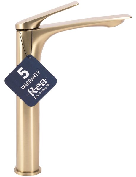 Bathroom faucet Rea AVALON brush gold High