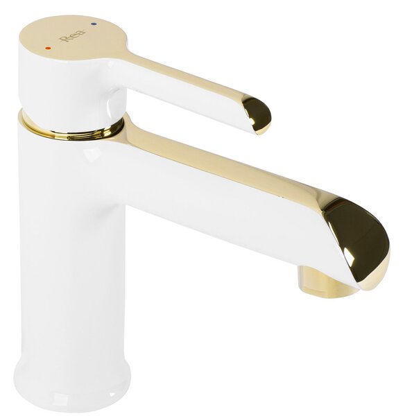 Bathroom faucet Rea MELIA white gold Low