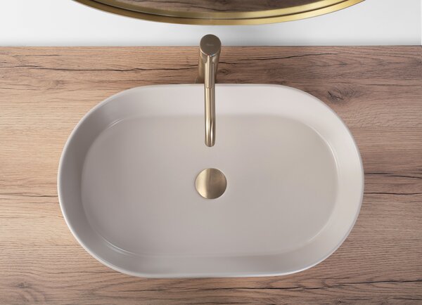 Countertop Basin Rea NADIA 60 BEIGE MATT