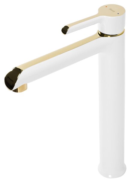 Bathroom faucet Rea MELIA white gold High