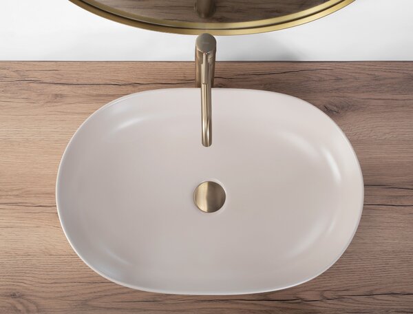 Countertop Basin Rea CLEO 61 BEIGE MATT