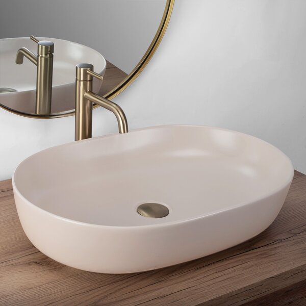 Countertop Basin Rea CLEO 61 BEIGE MATT