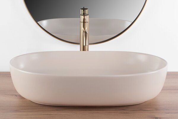 Countertop Basin Rea CLEO 61 BEIGE MATT