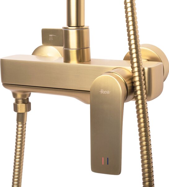 Shower set REA AVALON GOLD BRUSH