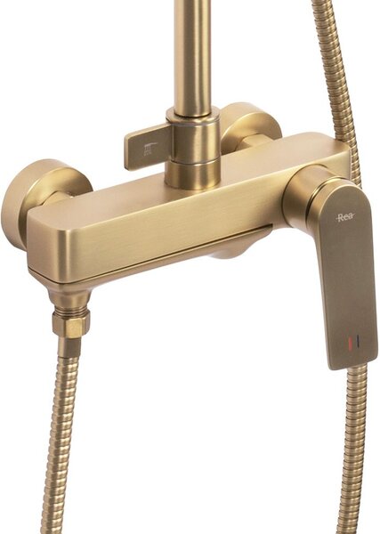 Shower set REA AVALON GOLD BRUSH