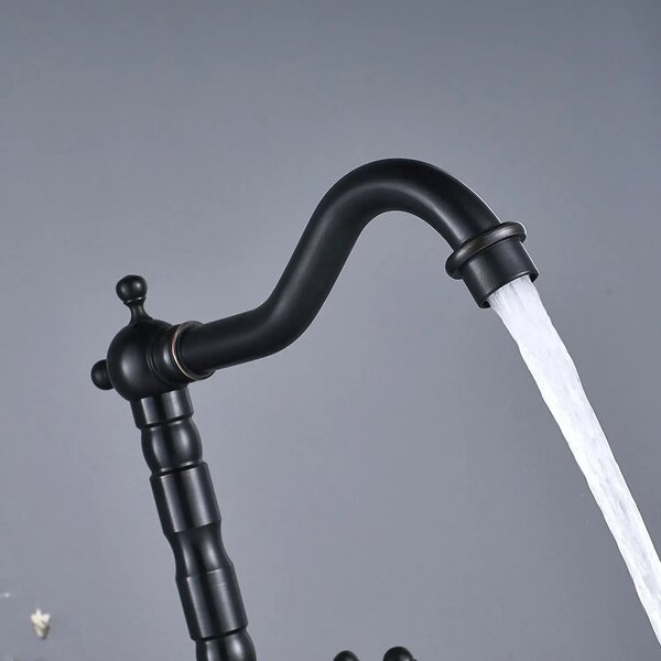 Bathroom kitchen faucet Rea Rustico Old Black