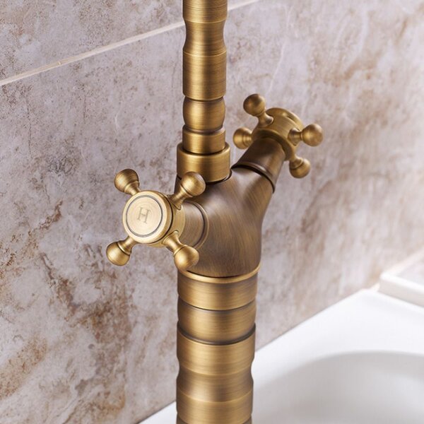 Kitchen bathroom faucet Rea Rustico antique gold