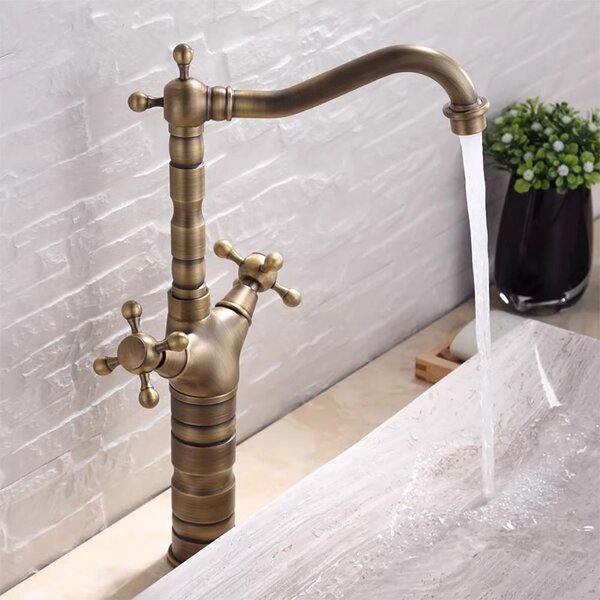 Kitchen bathroom faucet Rea Rustico antique gold