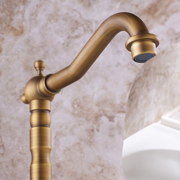 Kitchen bathroom faucet Rea Rustico antique gold