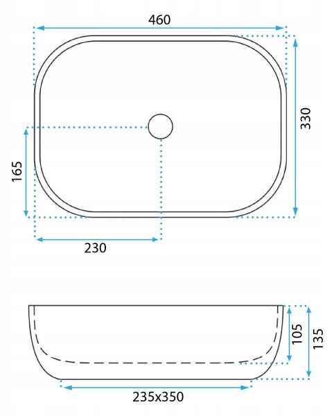 Countertop Basin REA Belinda Ash