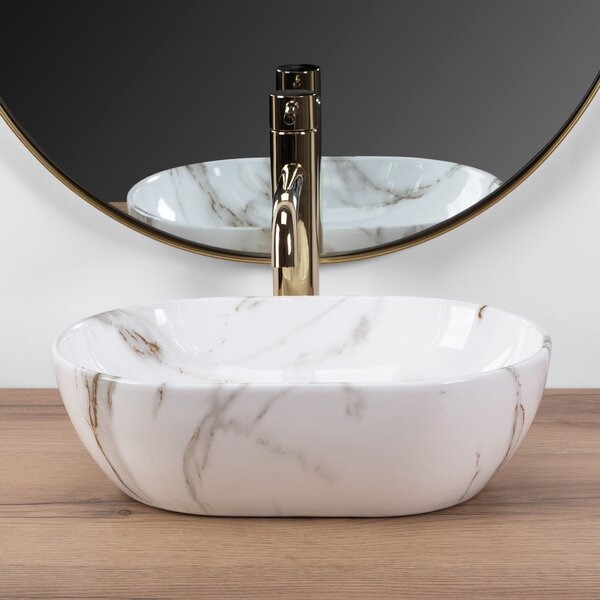 Countertop washbasin Rea AMELIA MINI AIAX SHINY