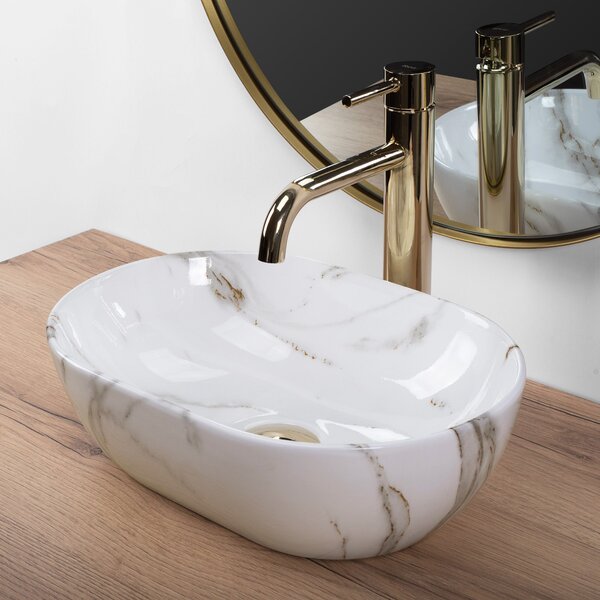 Countertop washbasin Rea AMELIA MINI AIAX SHINY