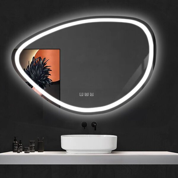 Mirror LED 70x100cm FOG