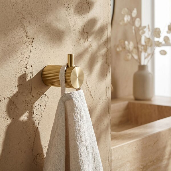 Bathroom hook 64104 SOLO Brush Gold