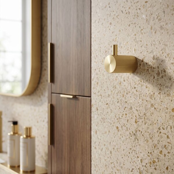 Bathroom hook 64104 SOLO Brush Gold