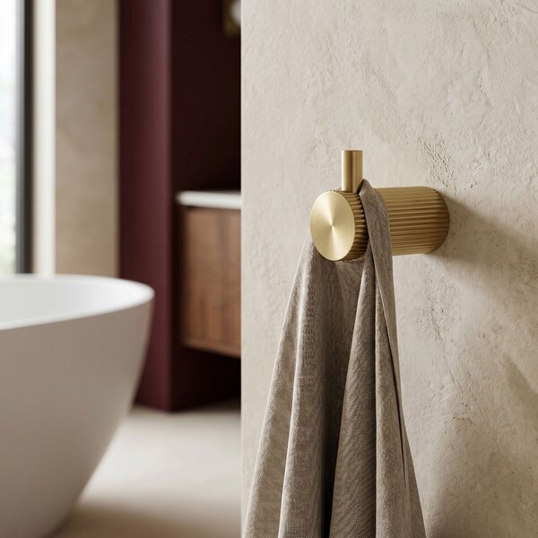 Bathroom hook 64104 SOLO Brush Gold