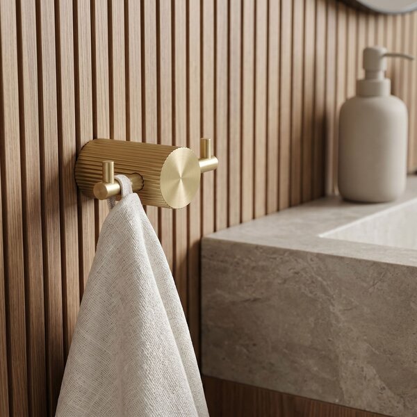 Bathroom hook 64104A SOLO Brush Gold