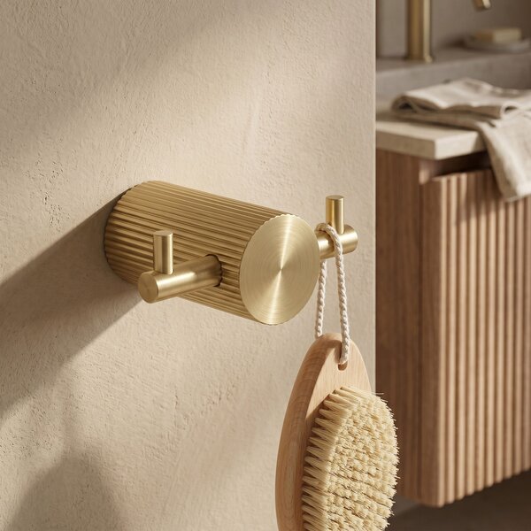 Bathroom hook 64104A SOLO Brush Gold