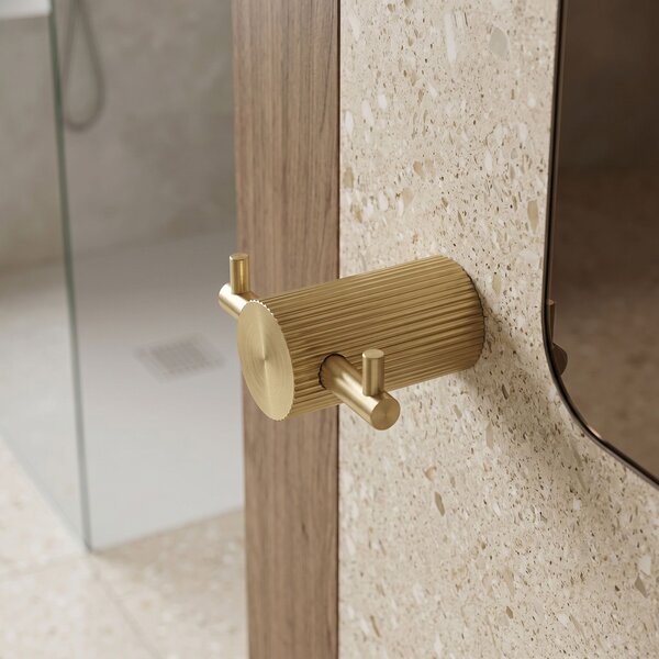 Bathroom hook 64104A SOLO Brush Gold
