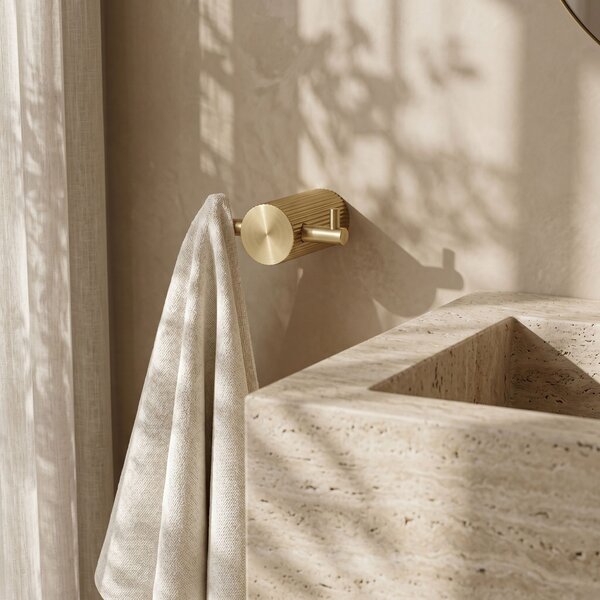 Bathroom hook 64104A SOLO Brush Gold