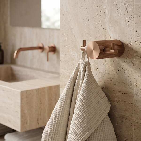 Bathroom hook 64104A SOLO Brush Copper