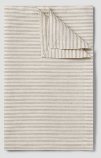 Oatmeal Stripe Linen Blend Table Runner | 45 x 200cm | Piglet in Bed