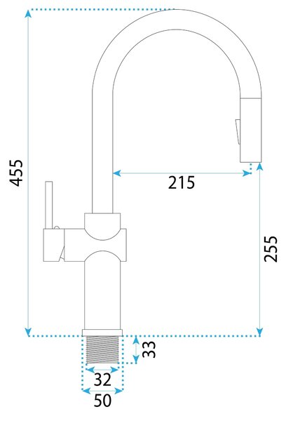 Kitchen faucet Fresh High Titan