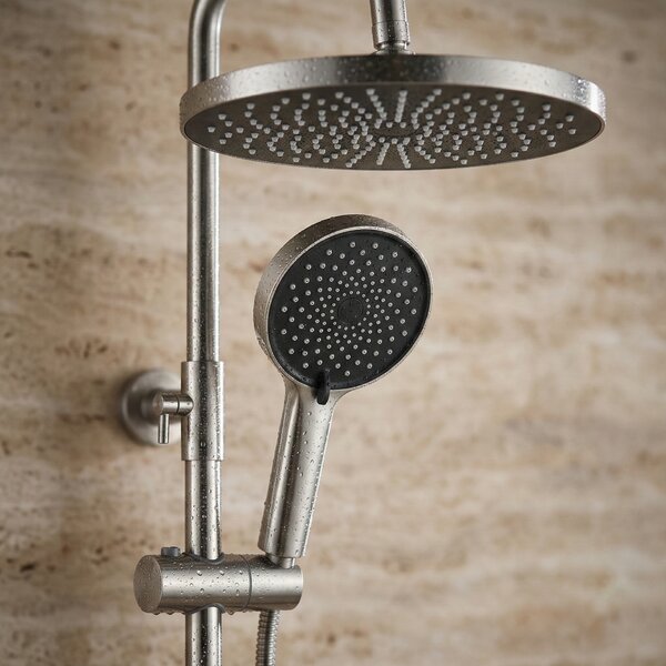 Shower set Rea Lungo Stripe Brush Nickel