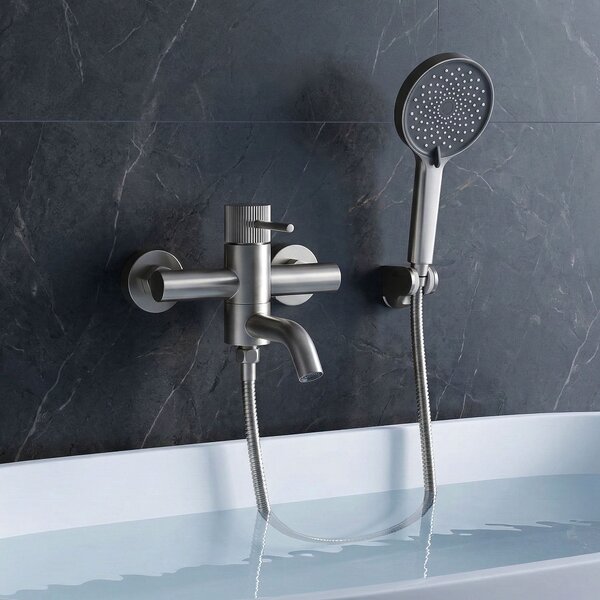 Bathroom faucet REA Lungo Stripe Brush Nickel