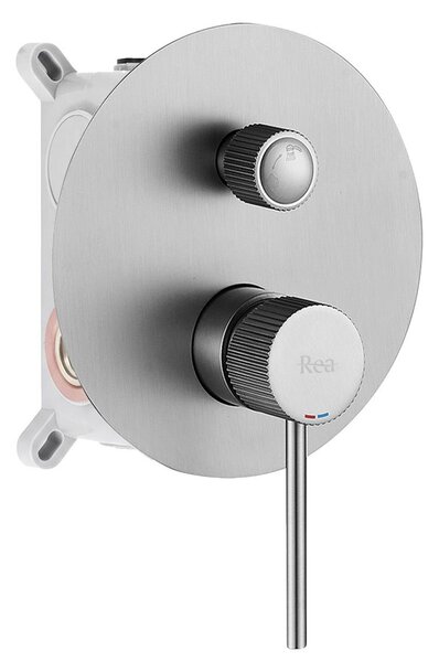 Shower system Rea Lungo Stripe Nickel Brush + BOX
