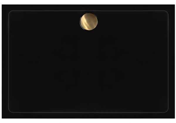 Shower tray Rea Savoy Black 80x100