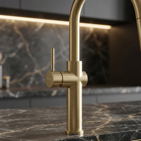 Kitchen faucet Fresh High Gold Brush