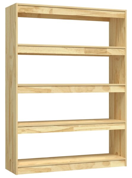 Book Cabinet/Room Divider 100x30x135.5 cm Solid Pinewood