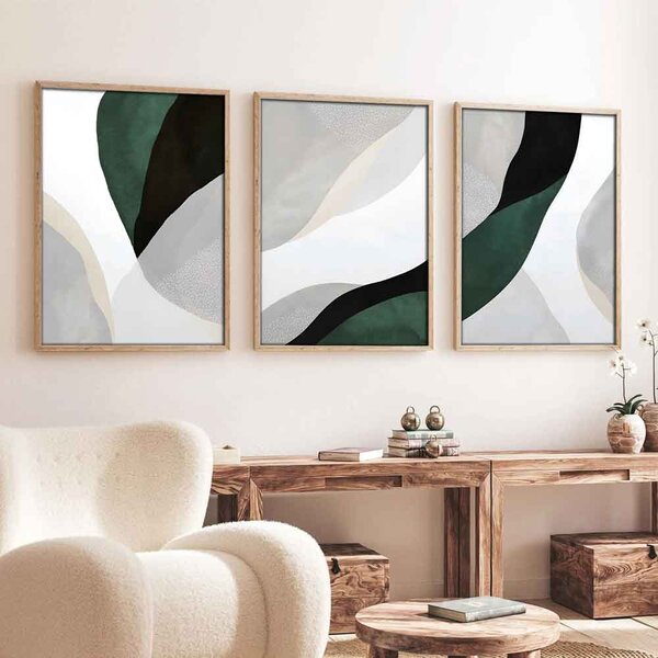 Satori Wooden 20x30cm Nordic Forest Art of Frame Set of 3 in Multicolour