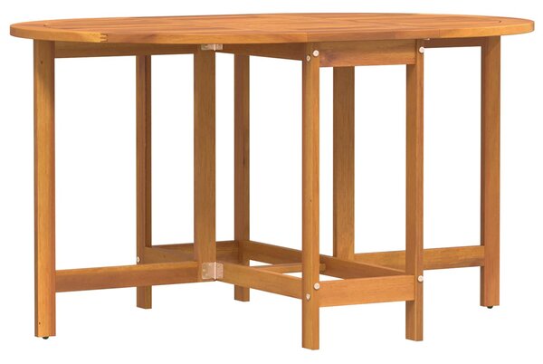 Revano Garden 110cm Acacia Wood Folding Dining Table in Brown