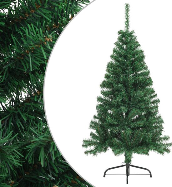 Artificial Half Christmas Tree with Stand Green 120 cm PVC