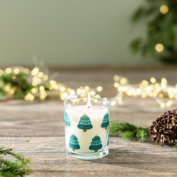 Traditional Folk Festive Garland Pom Pom Candle