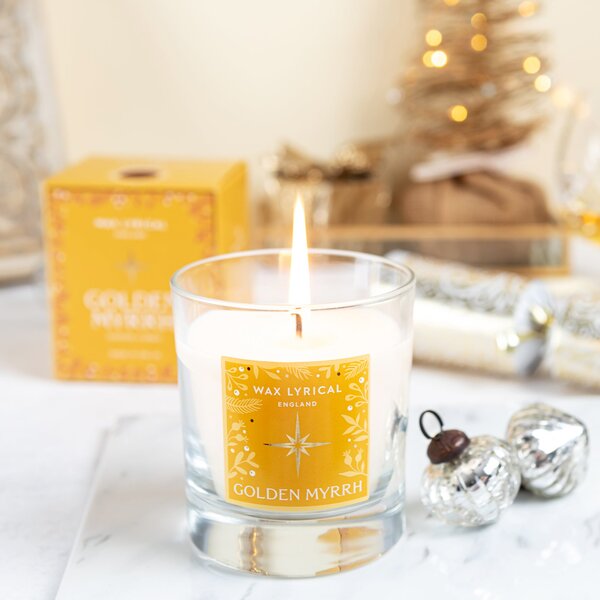 Golden Myrrh Candle Gold