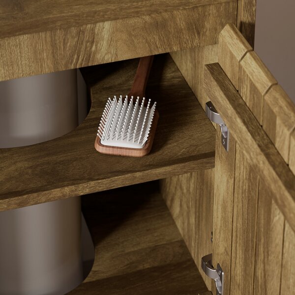 Humphrey Double Vanity Unit, Mango Wood Effect