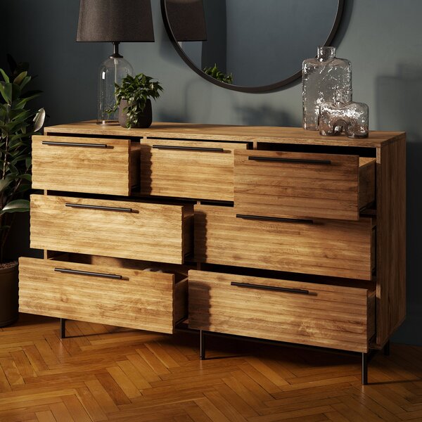 Bryant 7 Drawer Chest, Mango Wood Effect