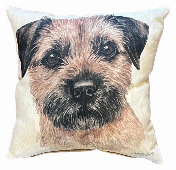 Daro Border Terrier Square Cushion