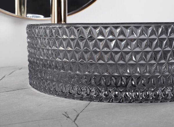 Countertop washbasin Rea Cristal Black 35