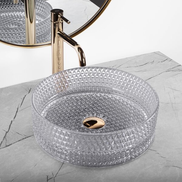 Countertop washbasin Rea Cristal Light Grey